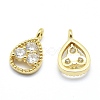 Brass Charms ZIRC-J040-34G-01-NR-2