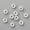 Brass Crystal Rhinestone Spacer Beads X-RB-A006-6MM-S-2