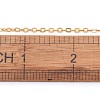 Brass Flat Oval Cable Chains CHC025Y-01-G-6