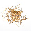 Golden Plated Brass Eye Pin Jewery Making Findings X-EPC2.0cm-G-1