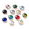 Faceted Glass Pendants STAS-P339-02G-1