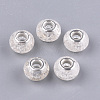 Crackle Resin European Beads RPDL-S012-B16-1