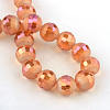 Faceted Round Electroplate Glass Bead Strands EGLA-S130-10mm-M-3