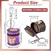 2Pcs 2 Colors Butterfly Pattern Leather Cylinder Wallets AJEW-OC0004-88-2
