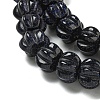 Synthetic Blue Goldstone Beads Strands G-G142-A10-01-4