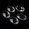 Transparent Oval Glass Cabochons GGLA-R022-35x25-6