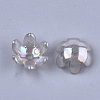 Transparent Acrylic Bead Caps X-TACR-T007-07F-2