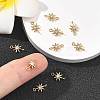 SHEGRACE Brass Clear Cubic Zirconia Charms XGRQ2O907-426G-5