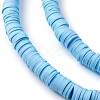 Handmade Polymer Clay Beads Strands CLAY-R089-6mm-Q101-3