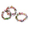 Unisex Synthetic Crackle Quartz Chips Beads Stretch Bracelets BJEW-S143-18-1-4