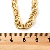 Brass Oval Link Chain Necklaces for Women Men NJEW-F337-05G-3
