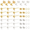 Iron Ball Stud Earring Findings & Ear Nuts & Open Jump Rings IFIN-YW0003-69-1