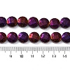 Electroplated Natural Lava Rock Beads Strands G-A256-F01-01A-4