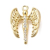 Brass Micro Pave Cubic Zirconia Pendants LS-KK-U061-16G-1