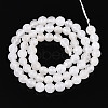 Dyed Natural White Jade Beads Strands G-T139-6mm-60-26-2