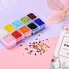8000Pcs 10 Colors 12/0 Glass Seed Beads SEED-YW0001-33A-7