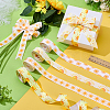 20 Yards 4 Styles Sun Pattern Polyester Ribbon OCOR-PH0007-71-3