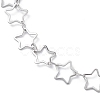 Non-Tarnish 304 Stainless Steel Star Link Chain Anklets for Men Women X-STAS-B039-14P-2