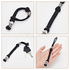 Handmade Nylon Parachute Cord for Men HJEW-WH0043-66AS-02-3