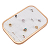 PU Leather and Wood Organizer Ring Display Trays ODIS-PH0009-15A-1