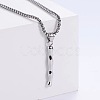 Minimalist chic collarbone necklace with 26 English letters design LW4134-35-1