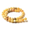 Natural Yellow Jade Beads Strands G-F591-17-10MM-8