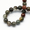 Natural African Bloodstone Beads Strands X-G-S184-8mm-2