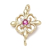 Brass Rhinestone Pendants RB-CBAA948-01G-1