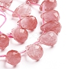Cherry Quartz Glass Beads Strands G-J360-04-A-3