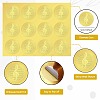 34 Sheets Self Adhesive Gold Foil Embossed Stickers DIY-WH0509-010-3