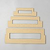 3Pcs Rectangle MDF Wood Ribbon Ruler DIY-WH0430-891D-1
