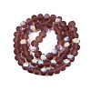 Transparent Glass Beads Strands EGLA-A044-T8mm-MB13-3