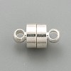 Brass Magnetic Clasps with Loops KK-O134-14S-2