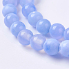 Natural Dyed & Heated Agate Bead Strands G-P277-01-6mm-3