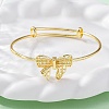Brass Cuff Bangles for Women BJEW-U025-04G-2