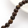 Natural Bronzite Round Bead Strands G-M272-05-6mm-1