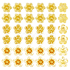 45Pcs 3 Styles Brass Beads KK-DC0004-72-1