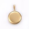 Ion Plating(IP) 316 Stainless Steel Locket Pendants X-STAS-O103-30G-2