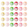 30Pcs Sports UV Plating Opaque Acrylic Beads PACR-TA0001-29-1