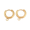 316 Stainless Steel Huggie Hoop Earring Findings EJEW-B158-01B-G-1