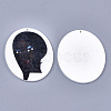 Printed Wooden Big Pendants X-WOOD-S050-09H-2