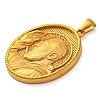 Religion Golden Tone 304 Stainless Steel Pendants STAS-K289-01G-10-2