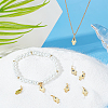 14Pcs Brass Micro Pave Cubic Zirconia Charms ZIRC-BBC0002-45-4
