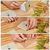 Leaf Pattern Kraft Envelopes and Greeting Cards Set DIY-CP0001-78-6