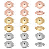 18pcs 3 Colors Brass Ear Nuts KK-PH0011-68-1