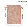 Burlap (Polyester) Packing Pouches Drawstring Bags ABAG-BC0001-07B-18x13-5