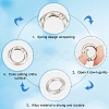 Zinc Alloy Spring Gate Rings FIND-SP0001-08A-6