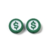 Spray Painted Alloy Beads PALLOY-S038-09A-1