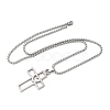 201 Stainless Steel Pendant Necklaces NJEW-D307-02P-D-2