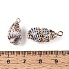 Electroplated Natural Shell Pendants BSHE-T015-04-3